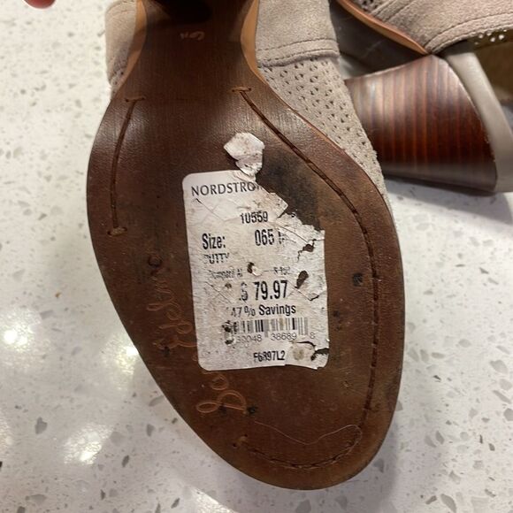 Sam Edelman woman’s peep toe booties - Picture 7 of 11
